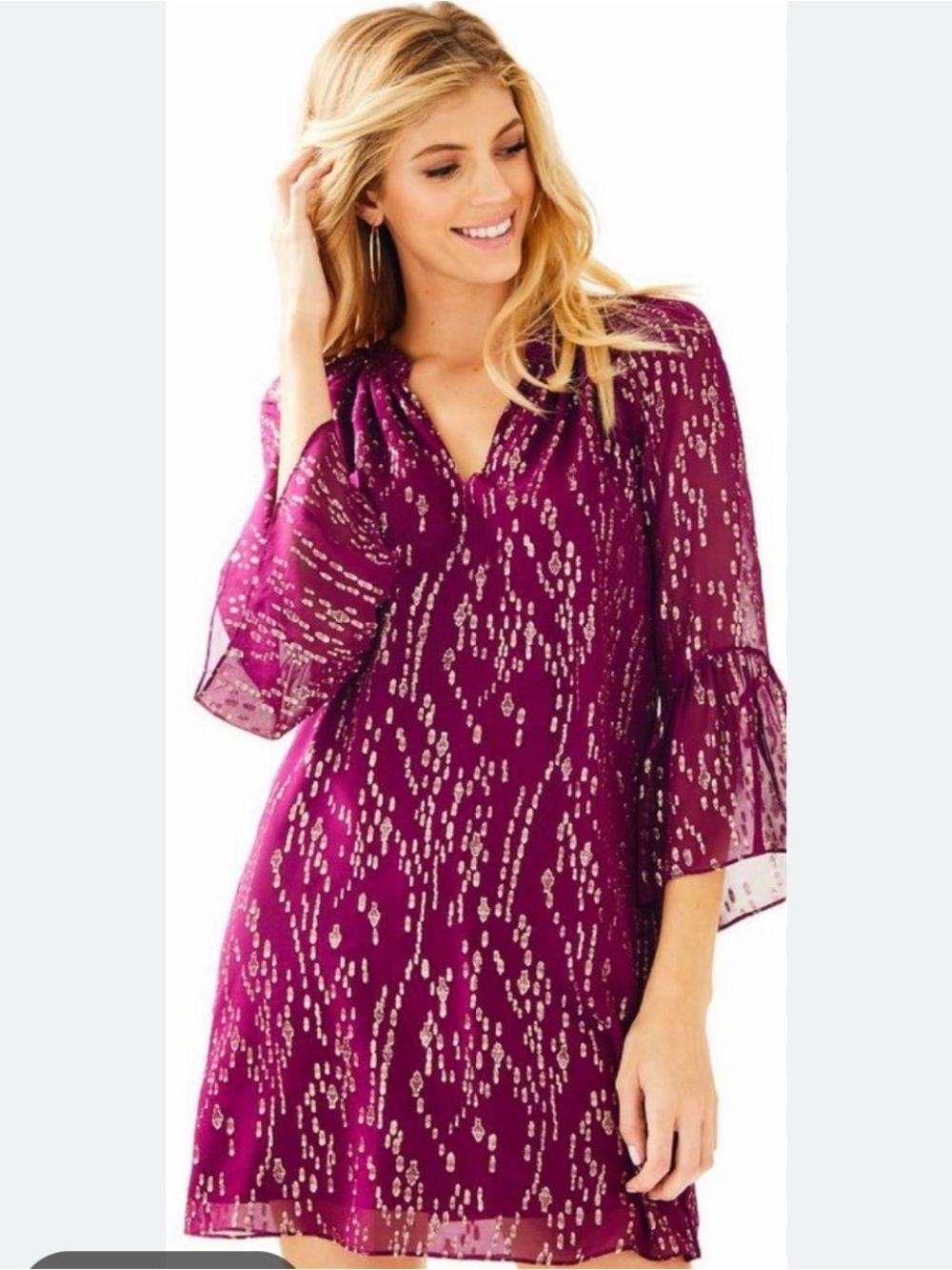 Lilly Pulitzer Deep Plum Blouse